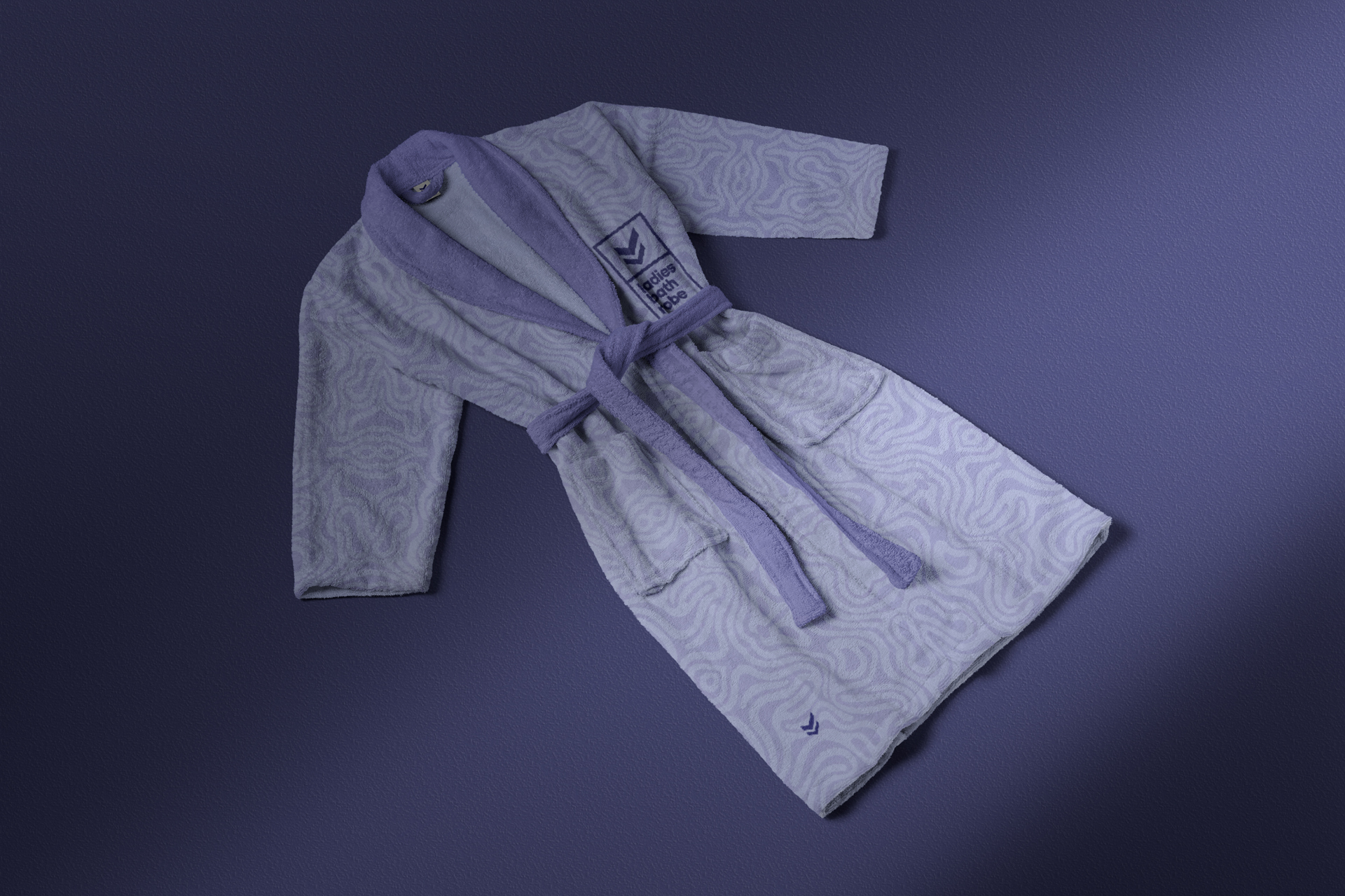 Premium Bathrobe Mockup with Embroidered Logo