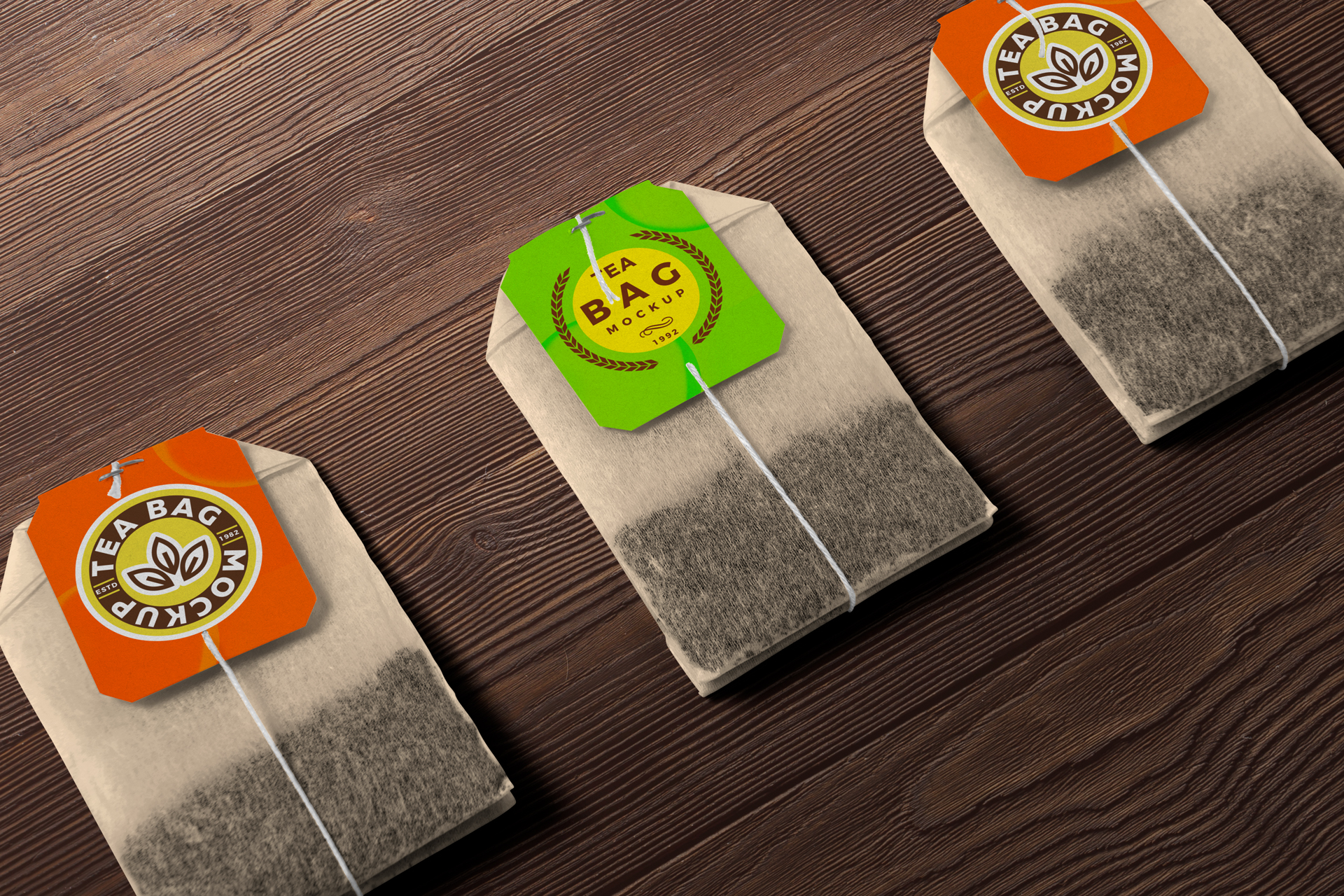 Realistic Tea Bag Mockup for Branding & Packaging