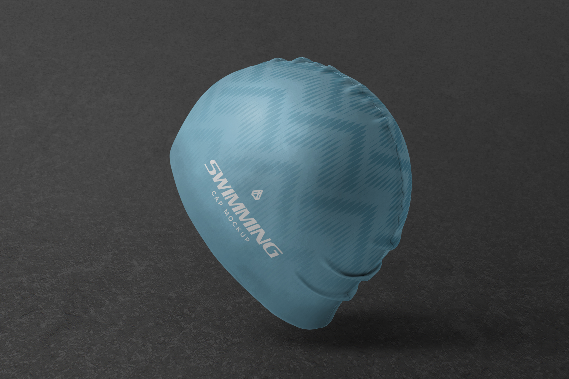 Professional Athletic Swimming Cap Mockup PSD