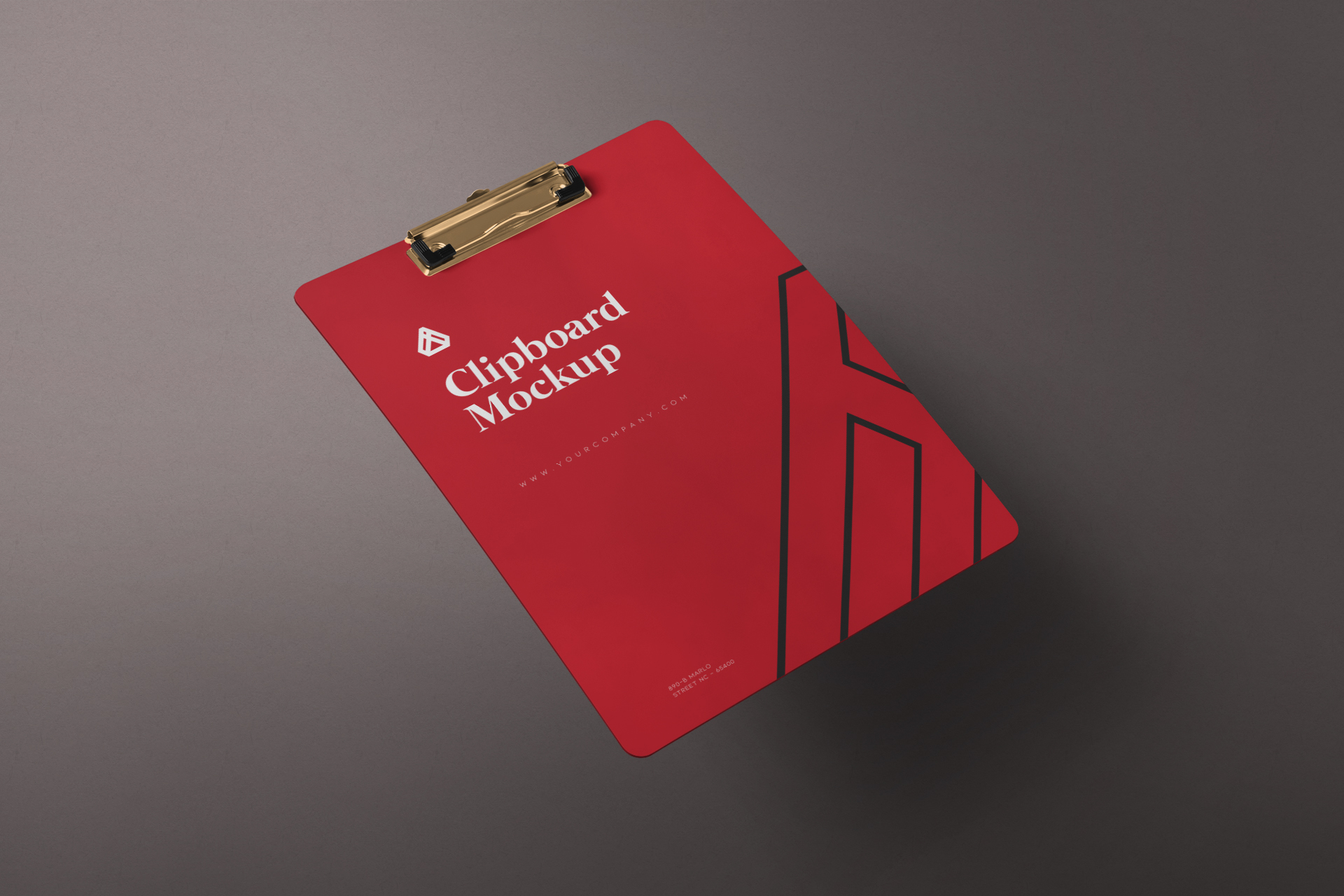 Office Clipboard Mockup – Top View