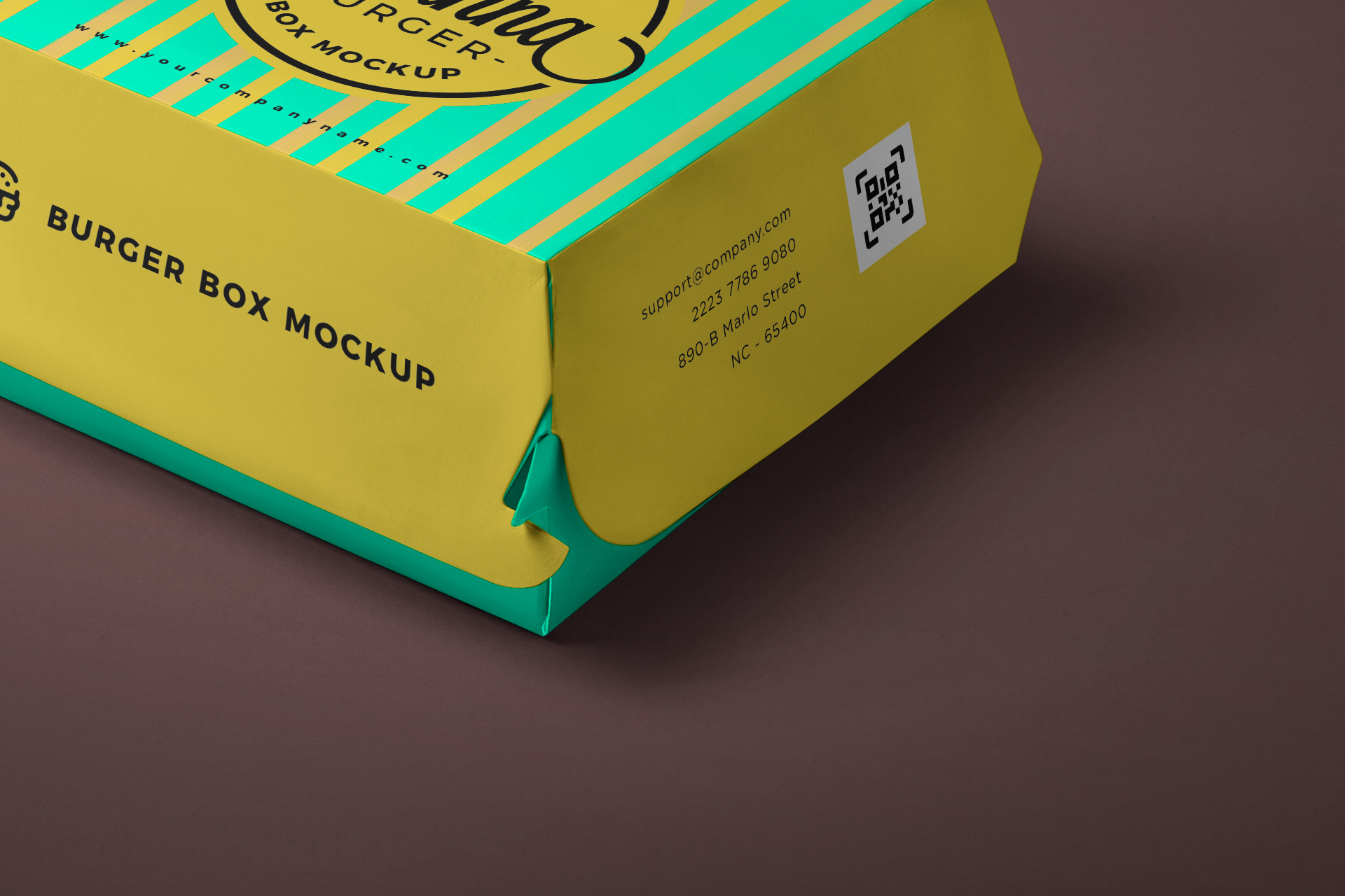 burger box mock-up
