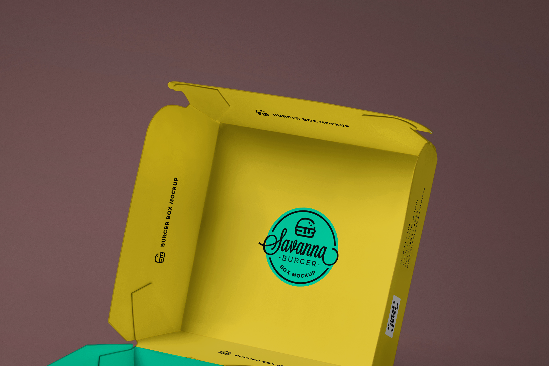 burger box mock-up