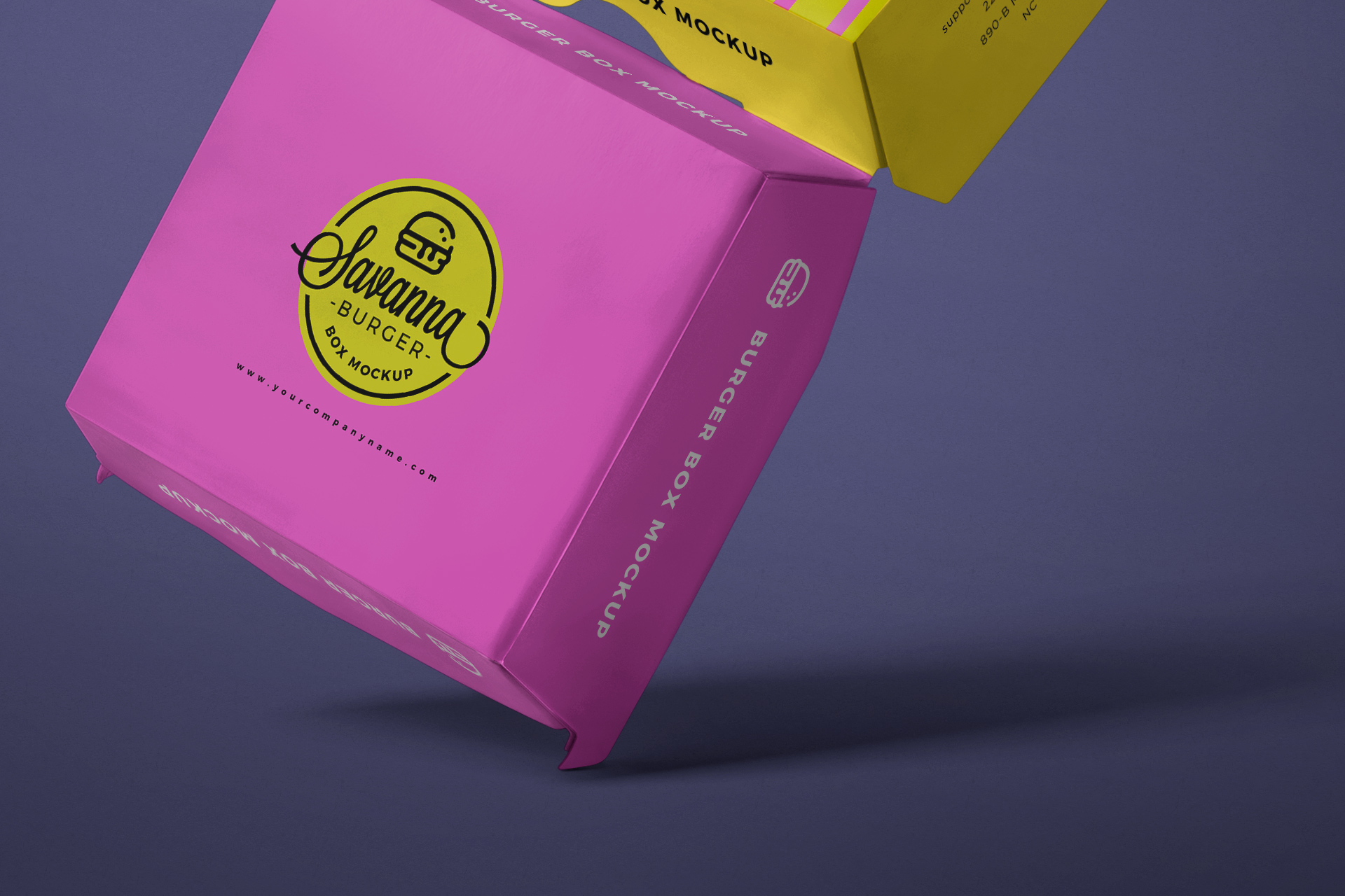burger box mock-up