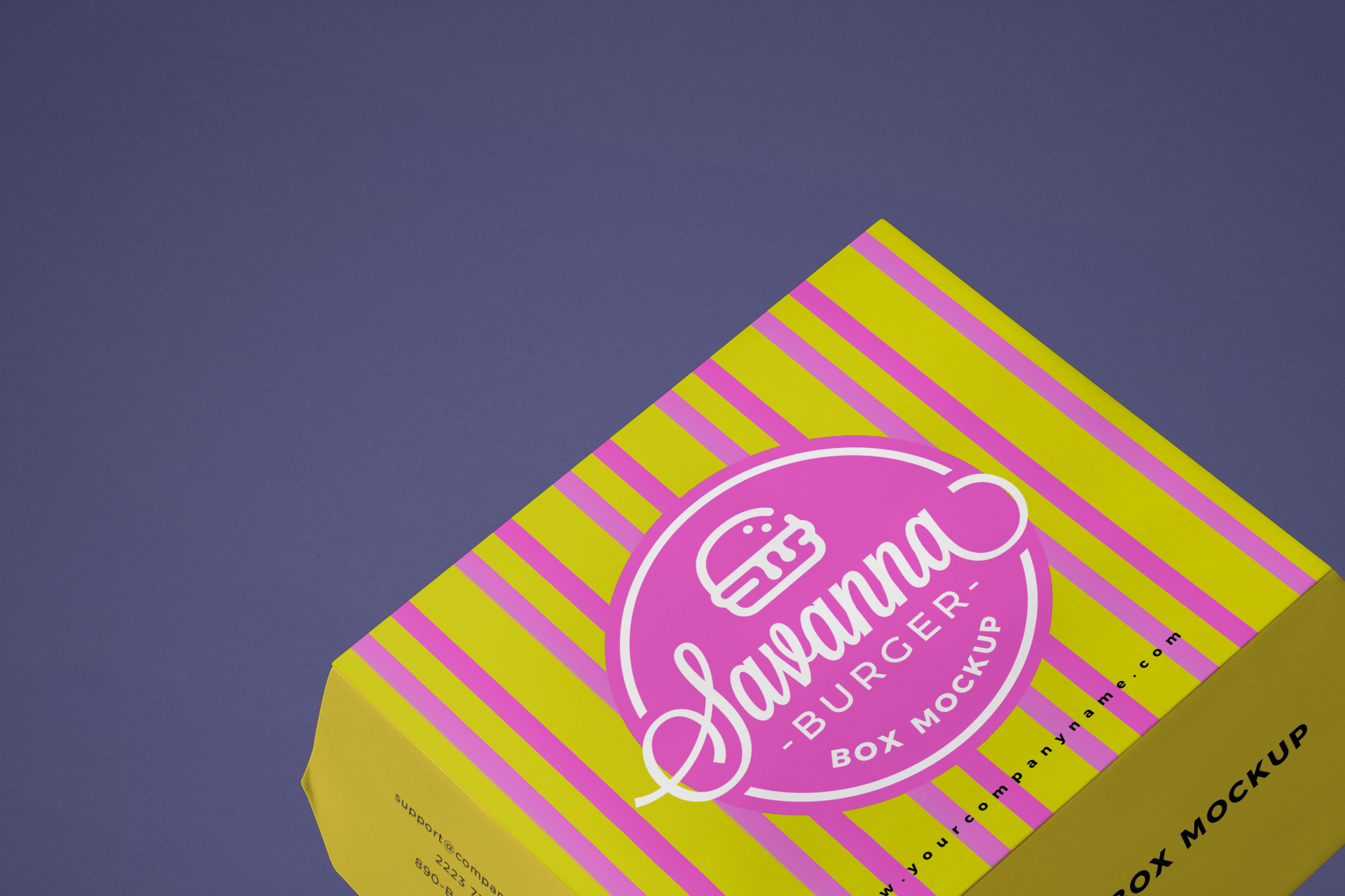 burger box mock-up