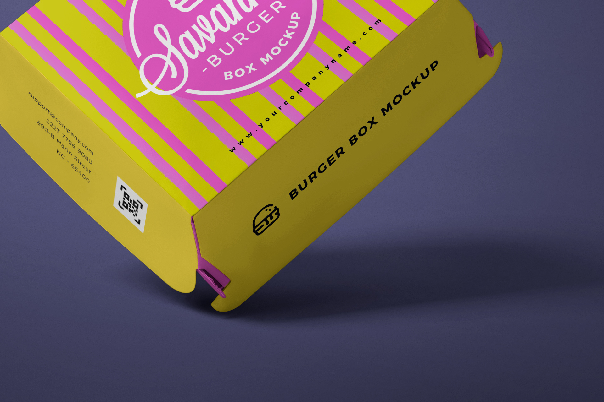 burger box mock-up