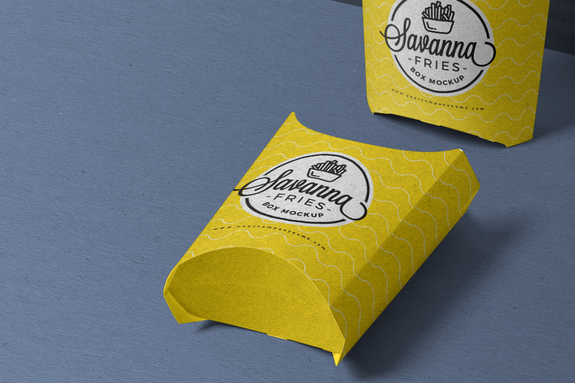 disposable food box mock-up