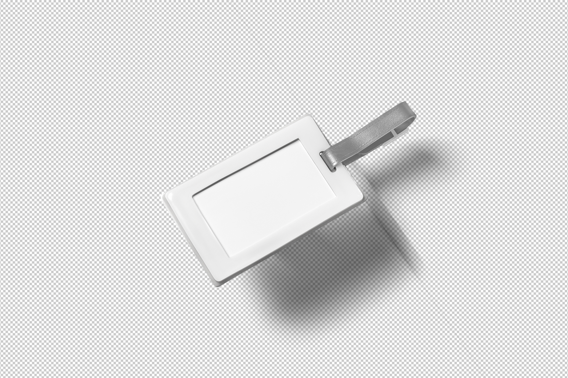 luggage tag mock-up