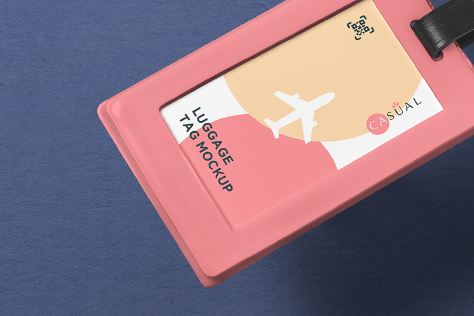 luggage tag mock-up