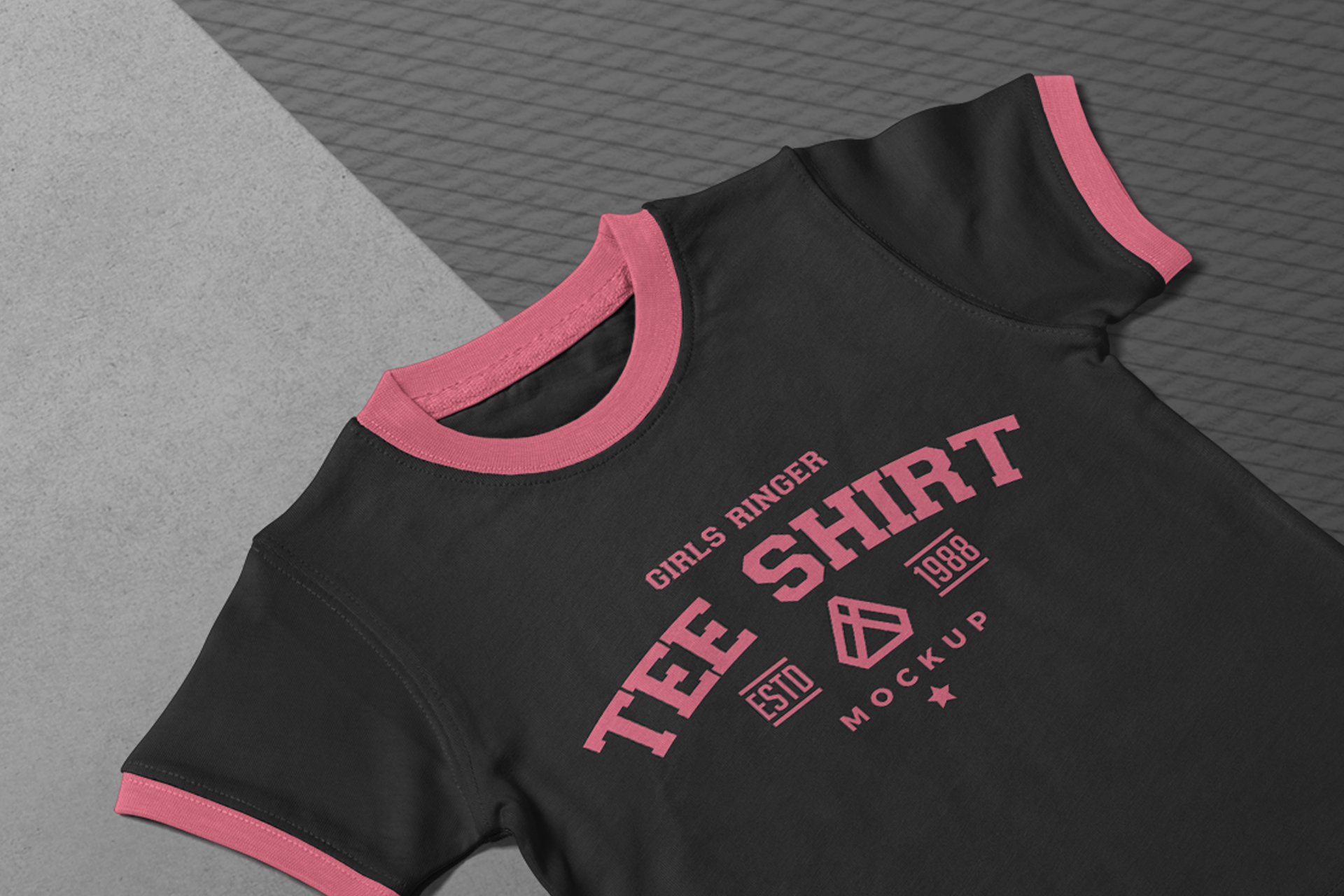 flat lay t-shirt mock-up