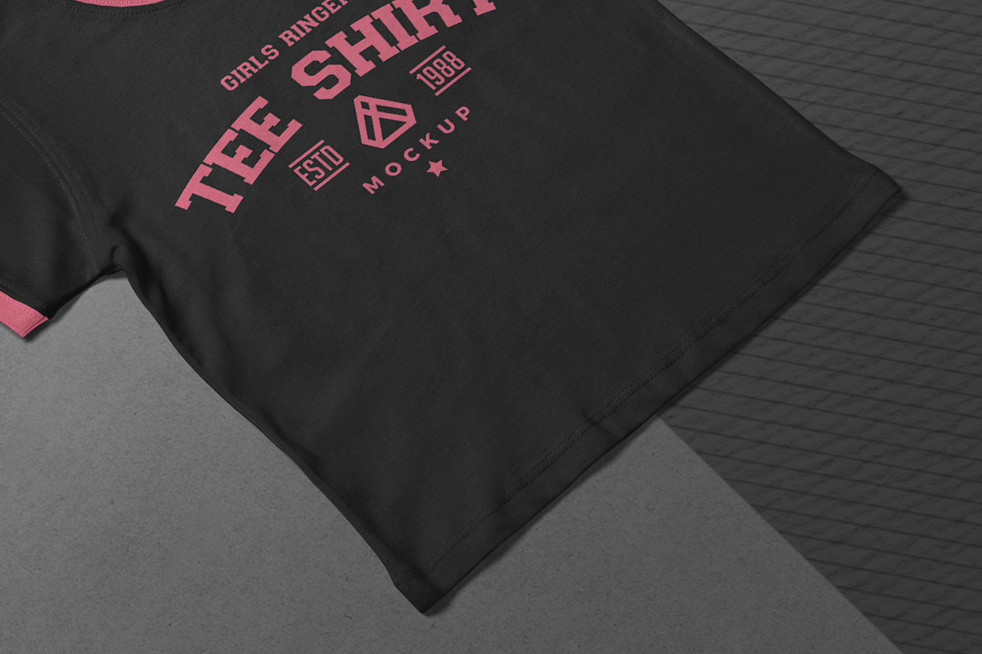 flat lay t-shirt mock-up