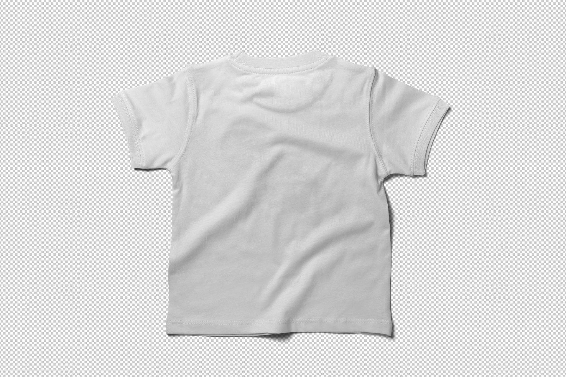 back view t-shirt mock-up