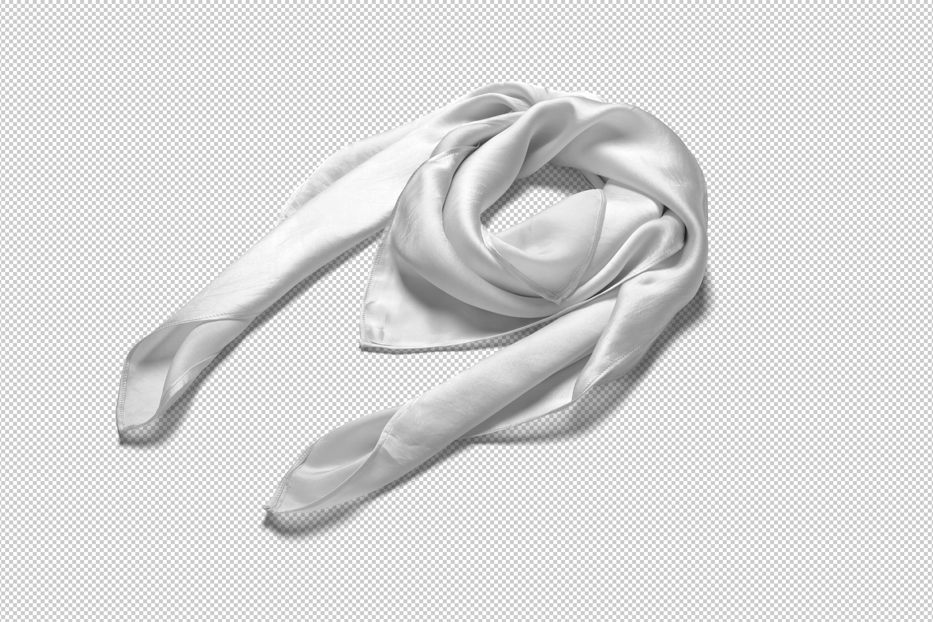 custom pattern scarf mockup
