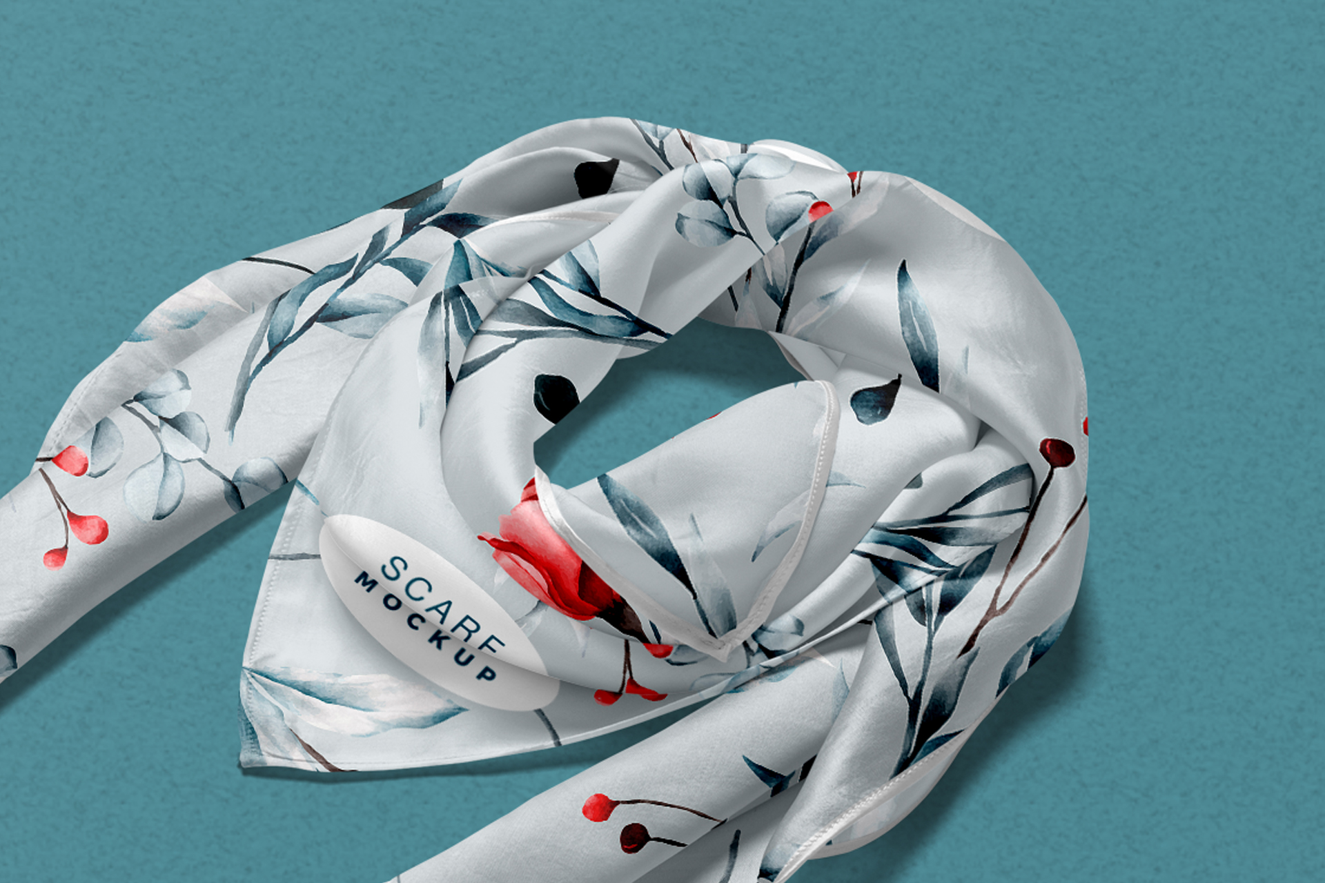 custom pattern scarf mockup