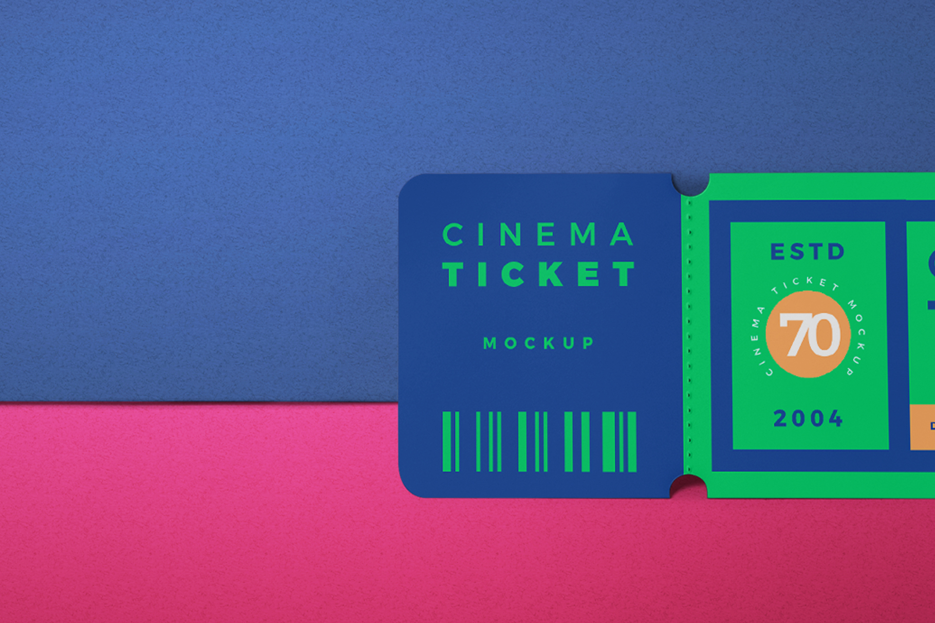 cinema ticket mock-up
