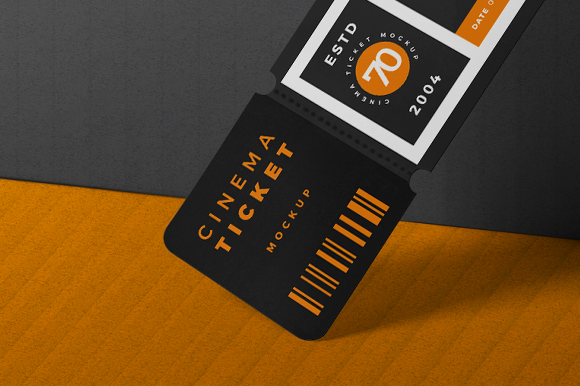 cinema ticket mock-up