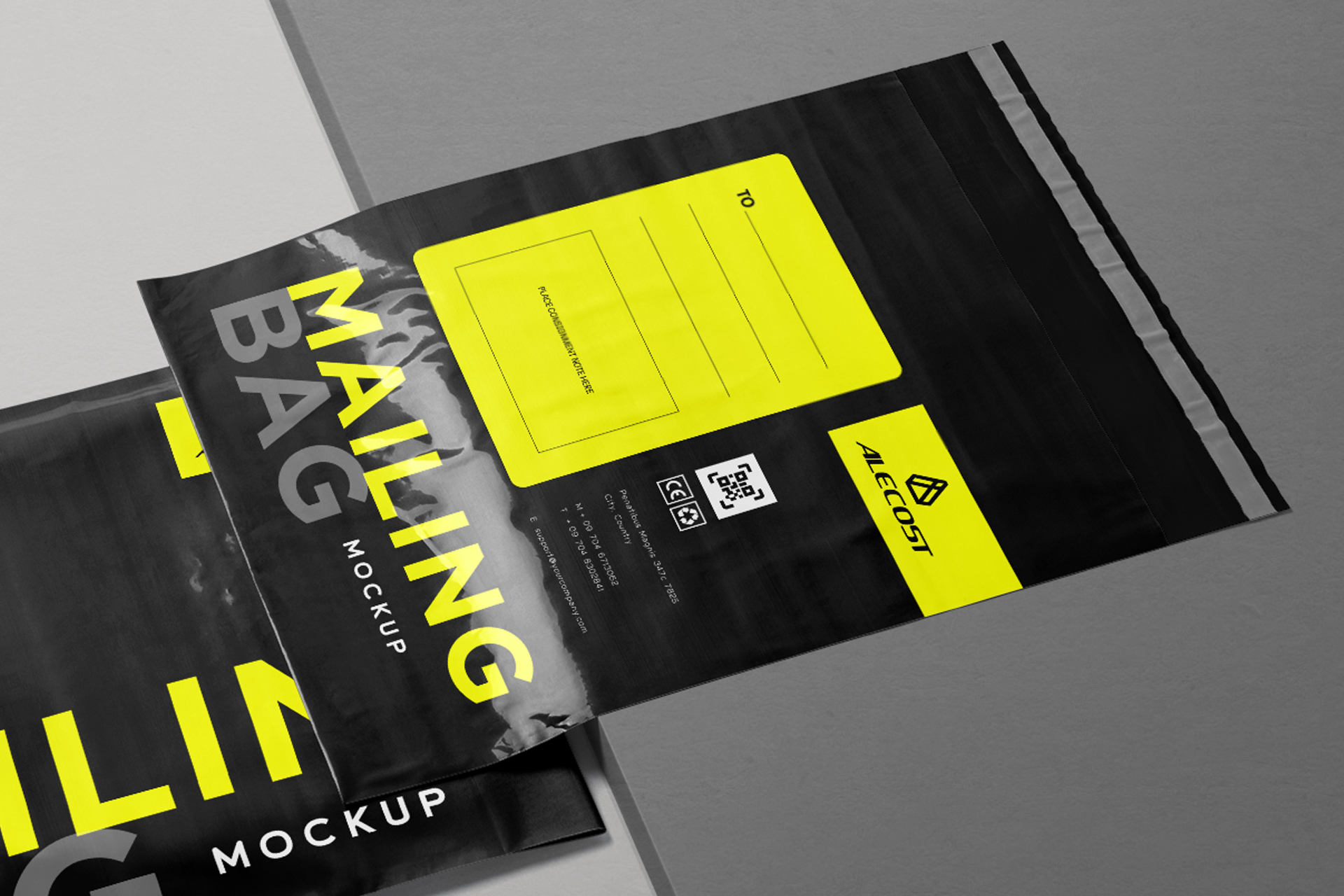 mailing bag mock-up
