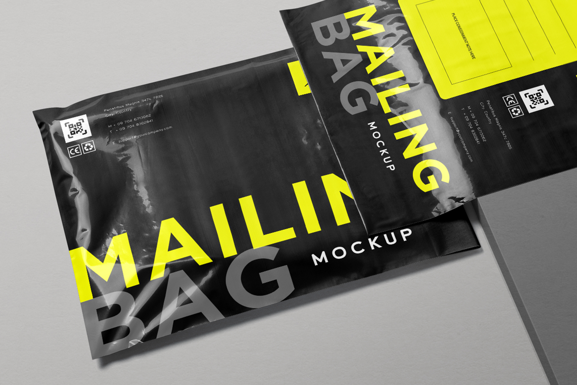 mailing bag mock-up
