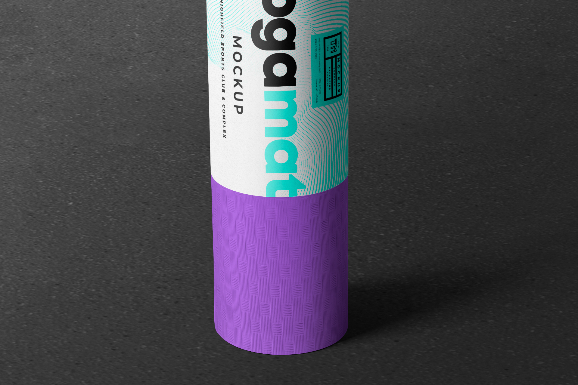 fitness mat mock-up