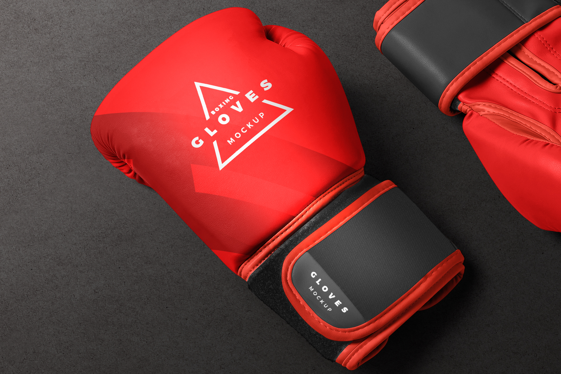 boxing gloves mock-up