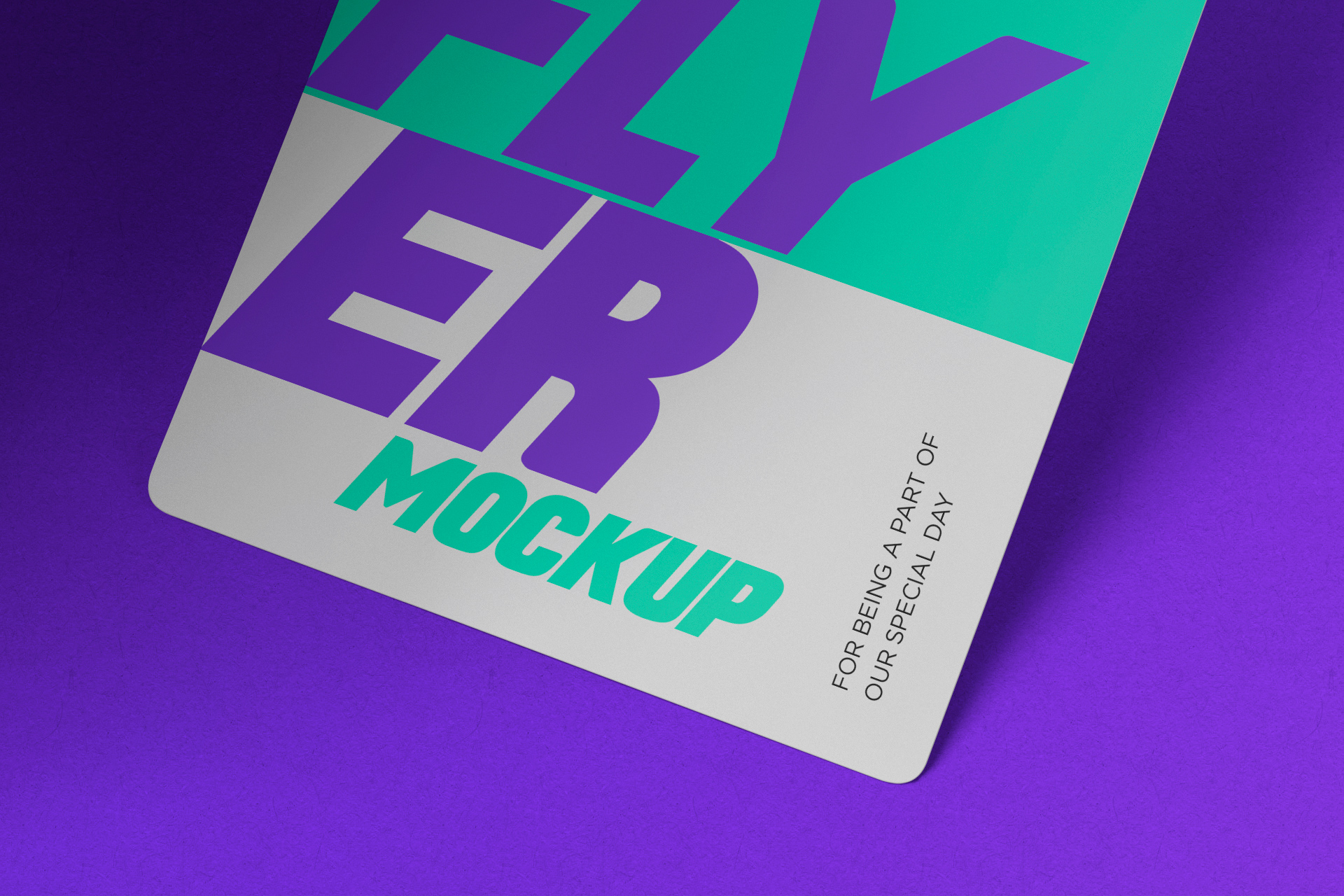 advertising flyer mockup