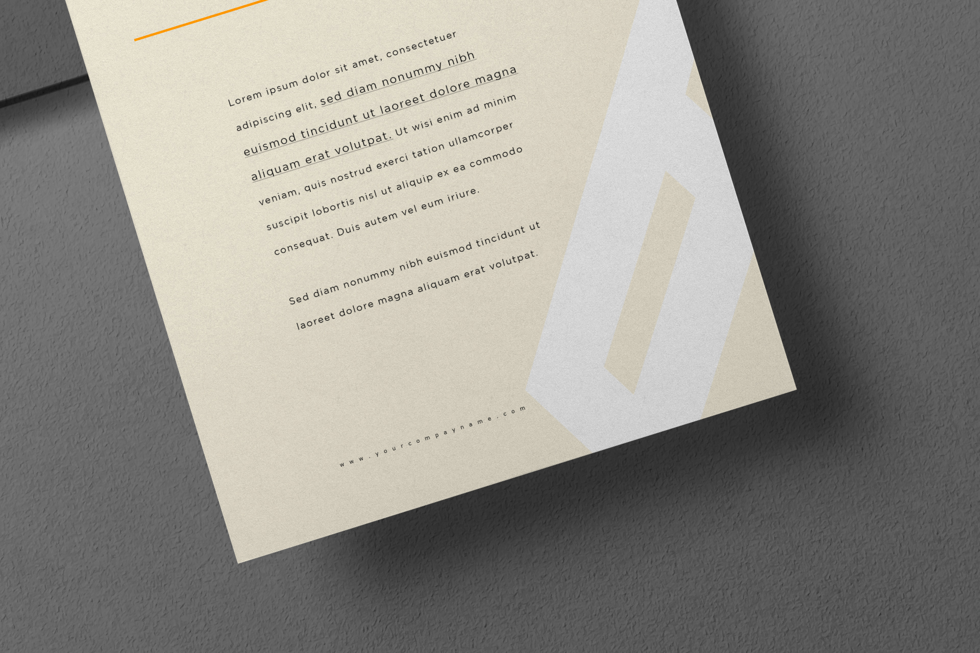A4 branding mockup