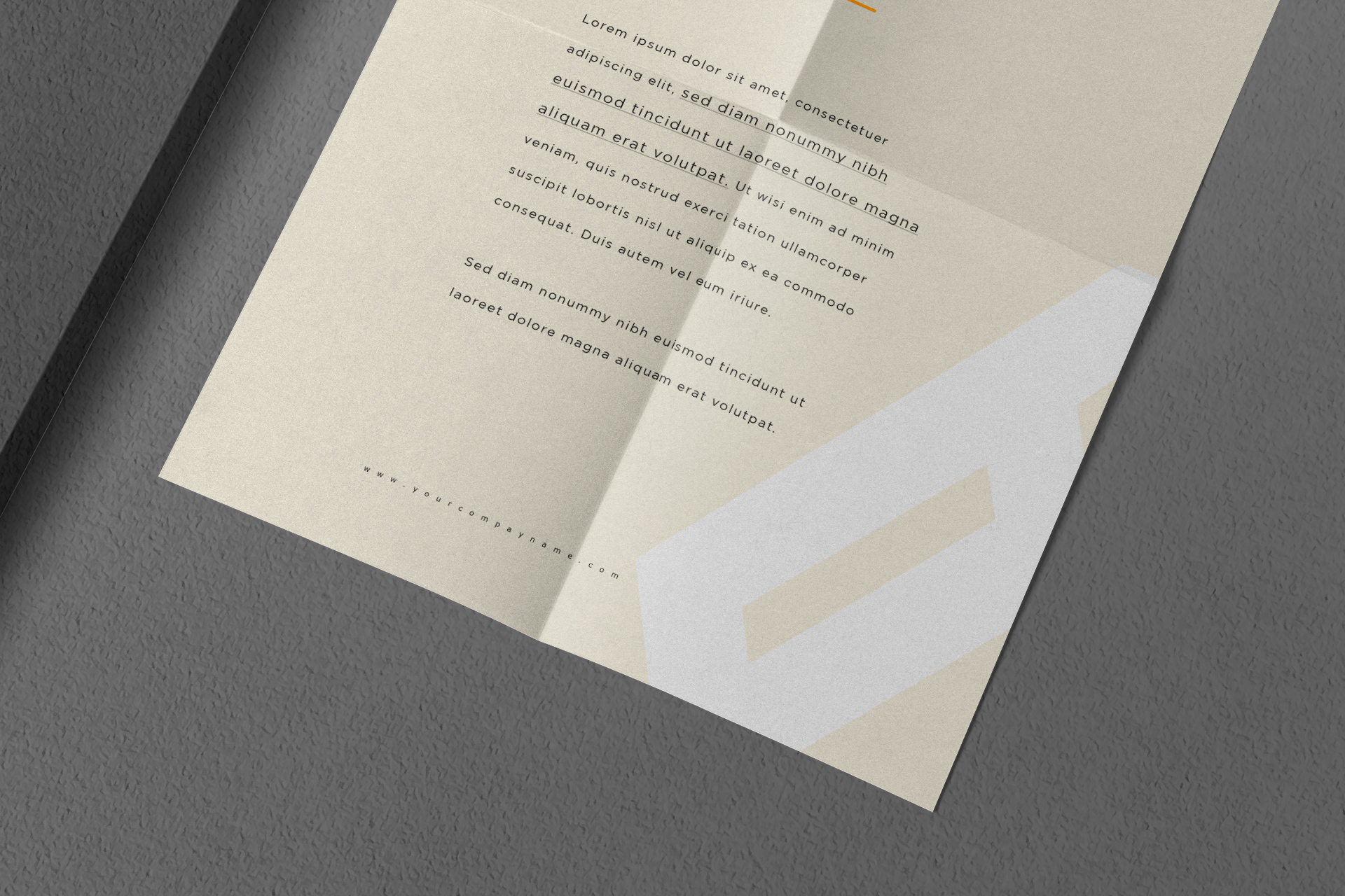 A4 paper mockup