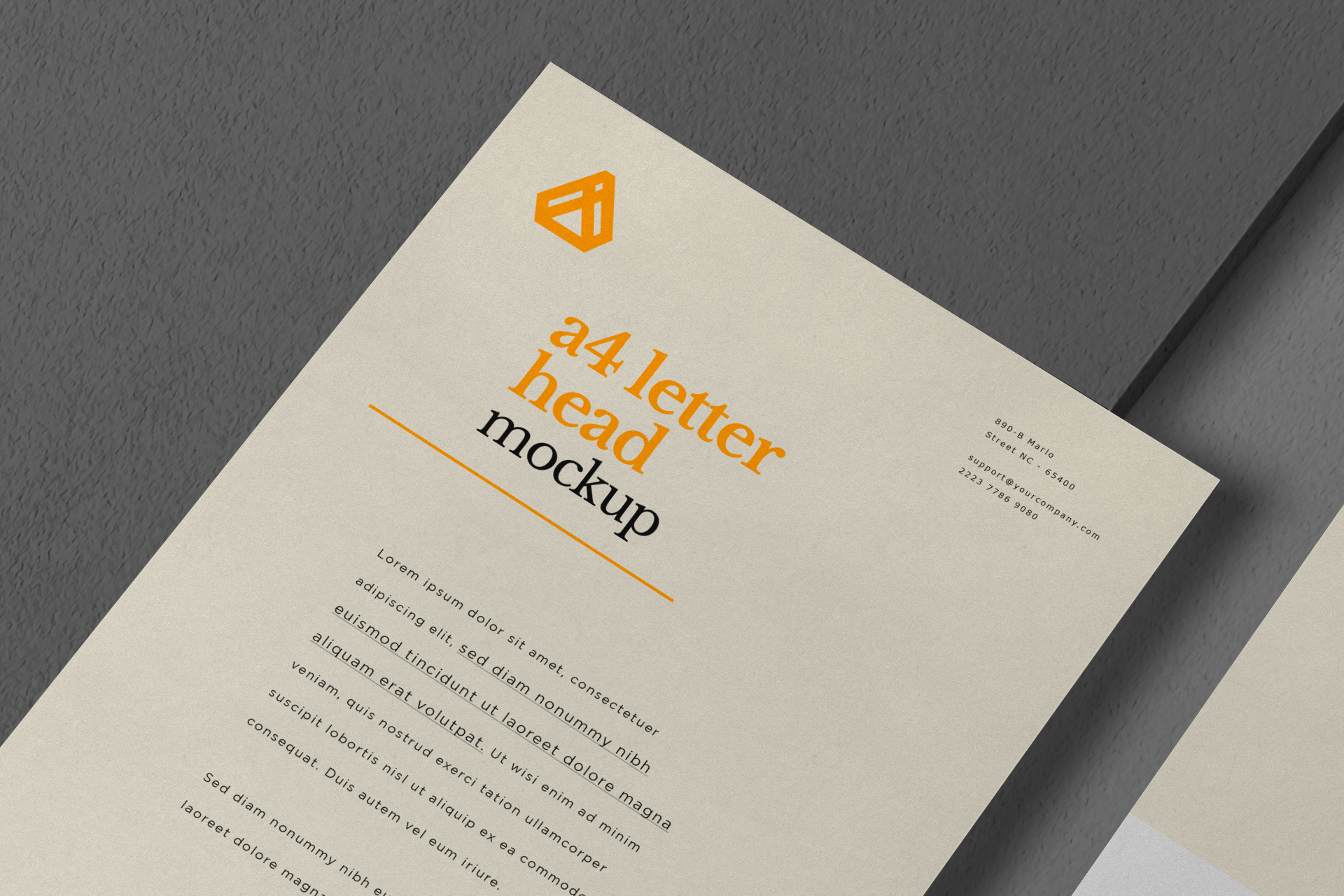 A4 flyer mockup
