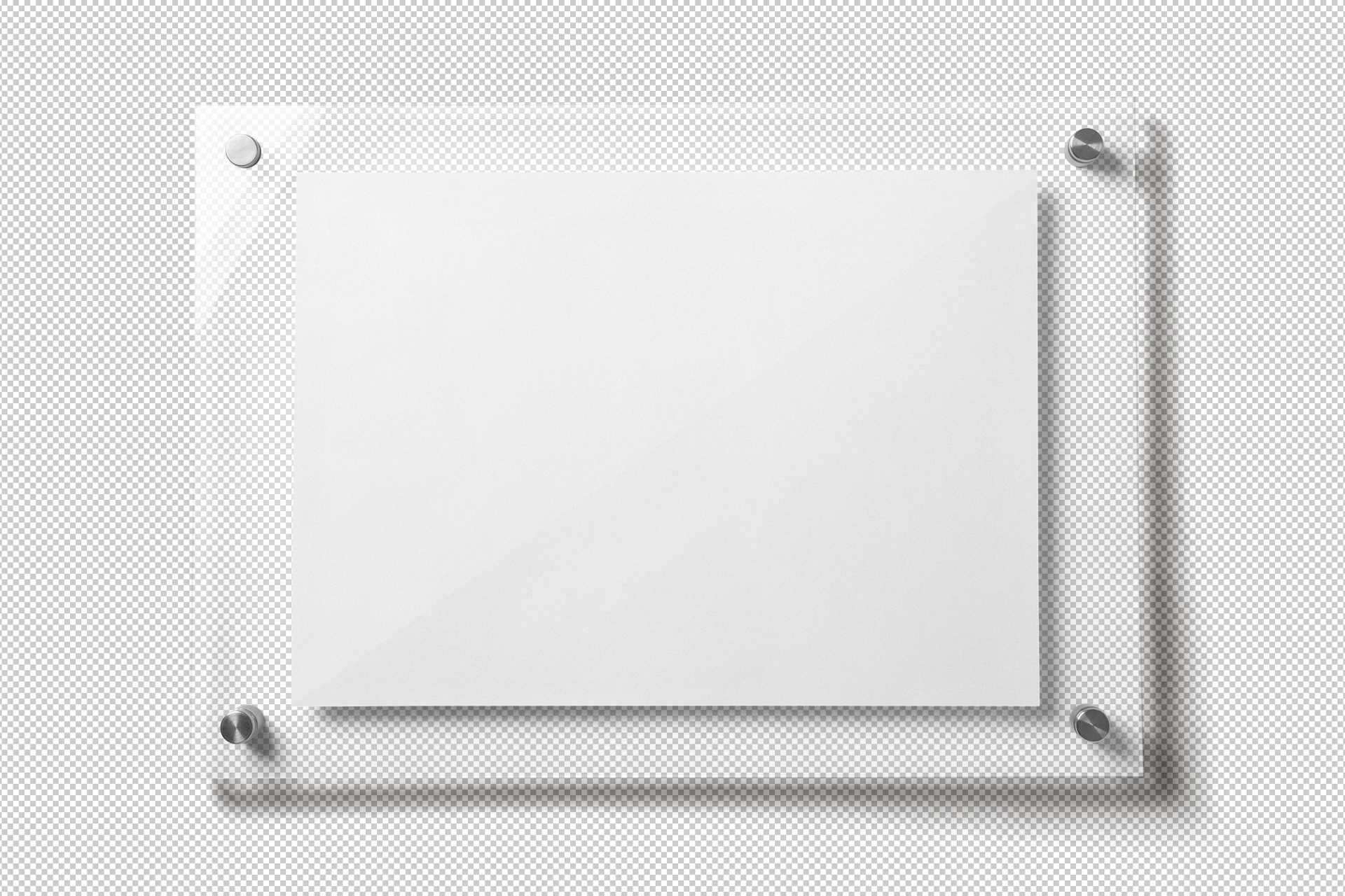 acrylic frame mockup