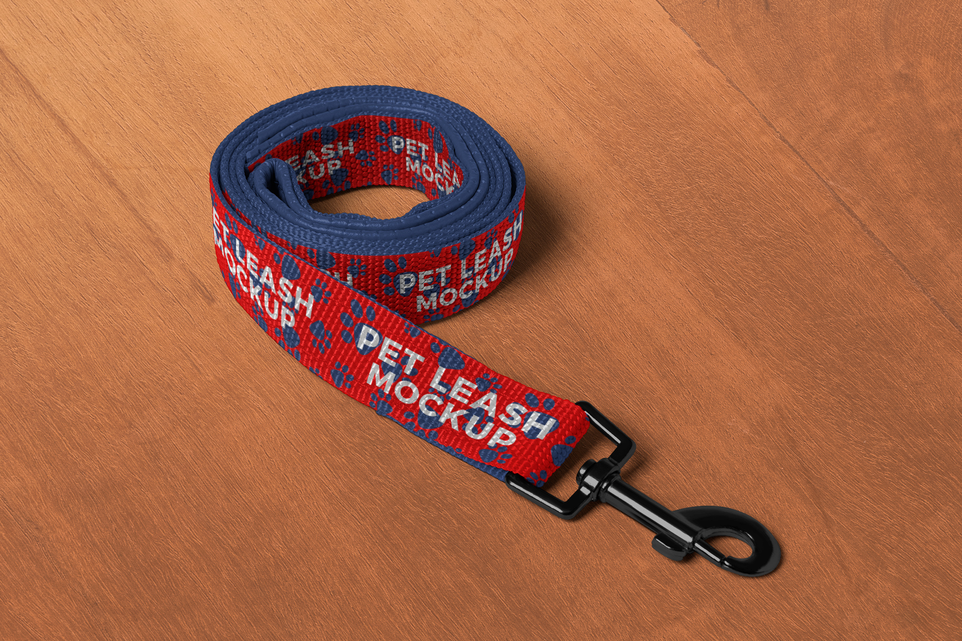 Rolled Pet Leash Mockup Compact View