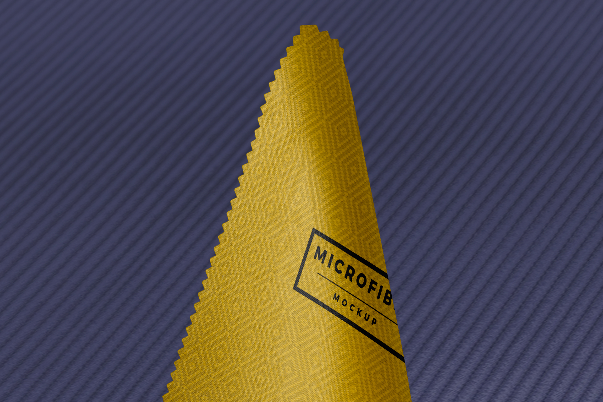 microfiber cloth mockup