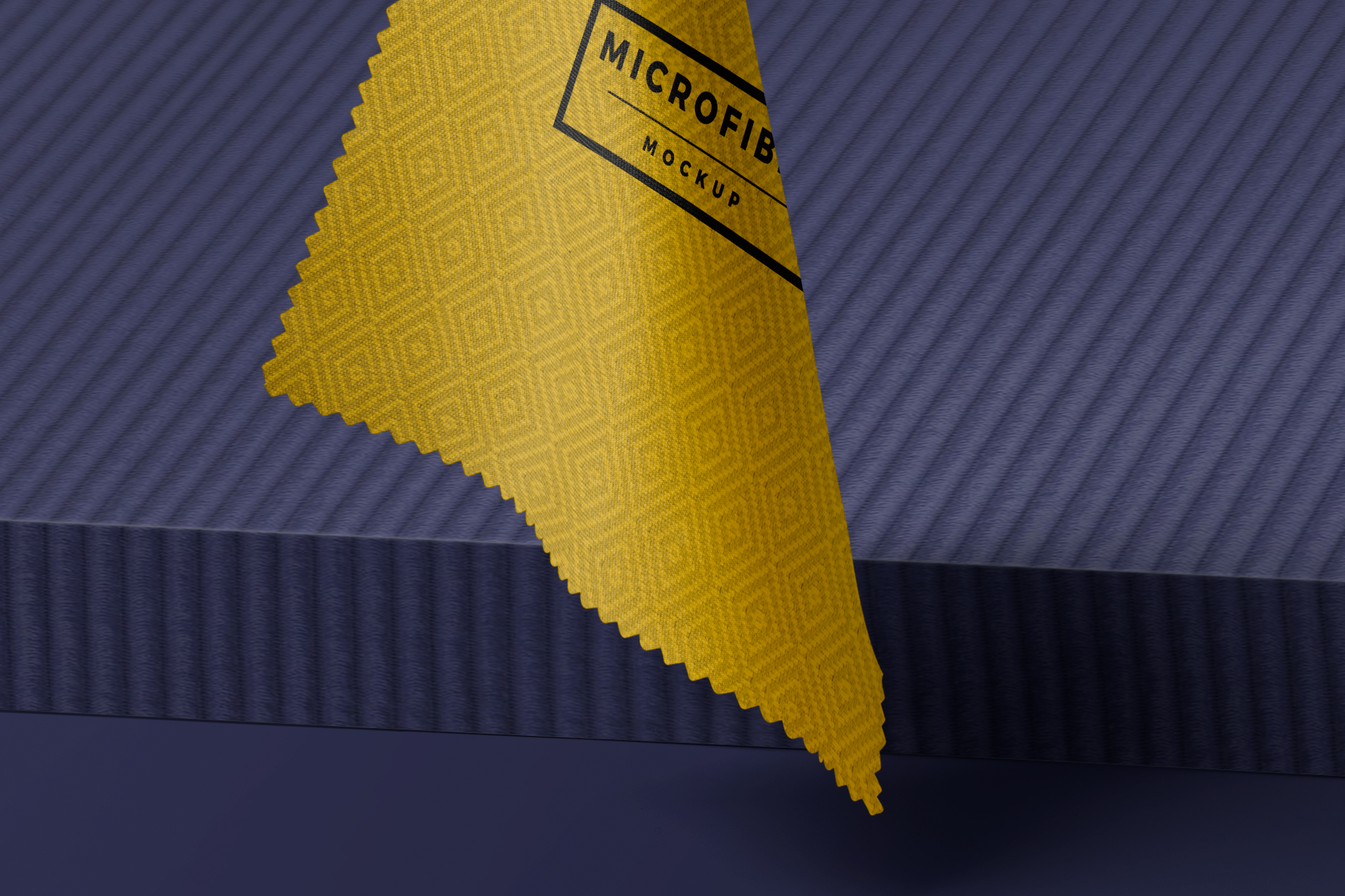 microfiber cloth mockup