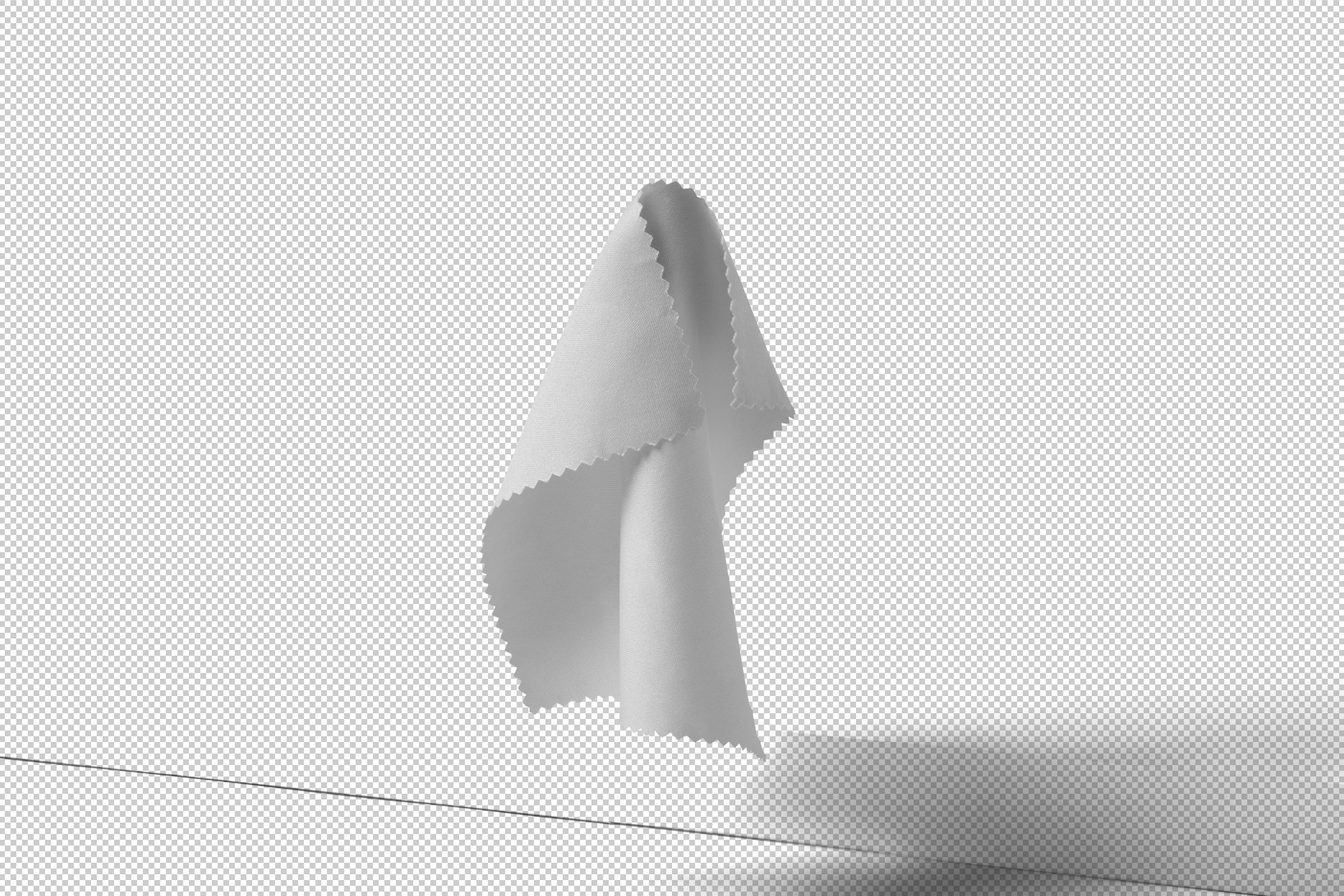 microfiber cloth mockup