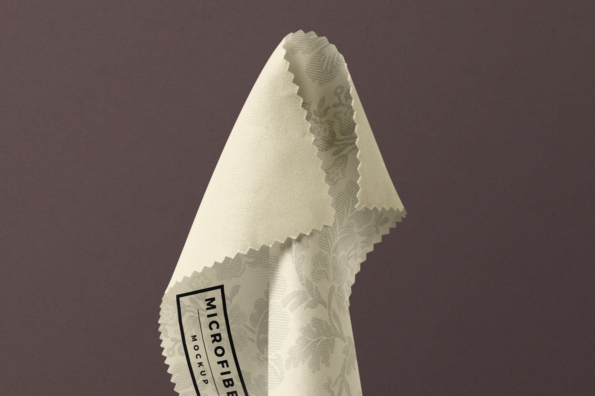microfiber cloth mockup