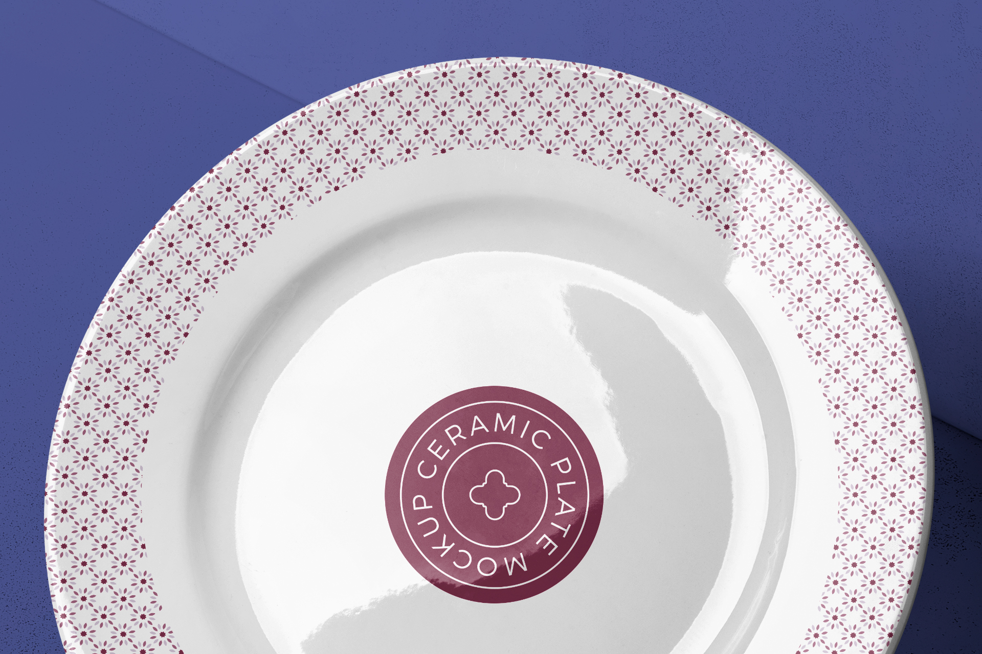 ceramic plate mockup