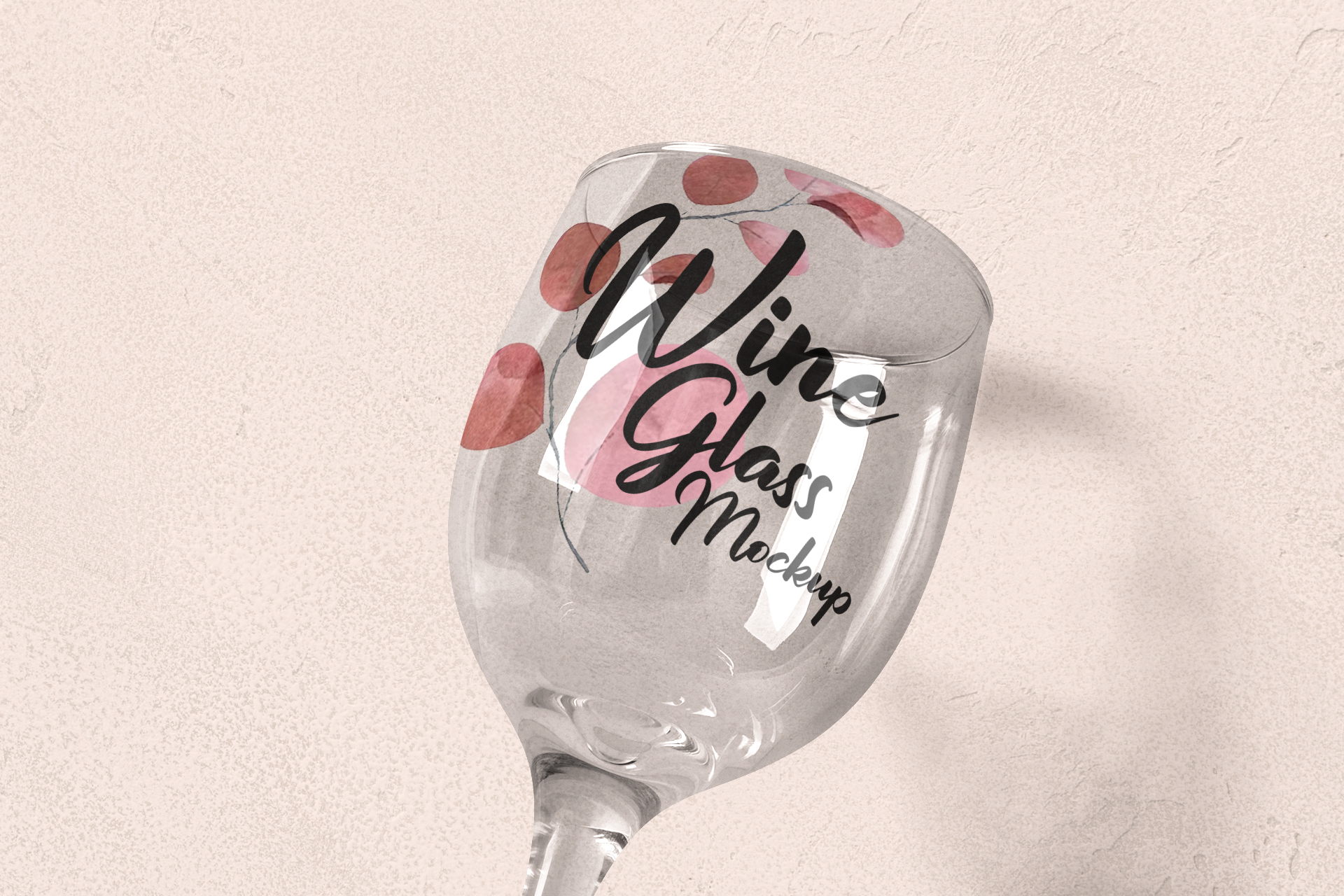 clear glass mockup