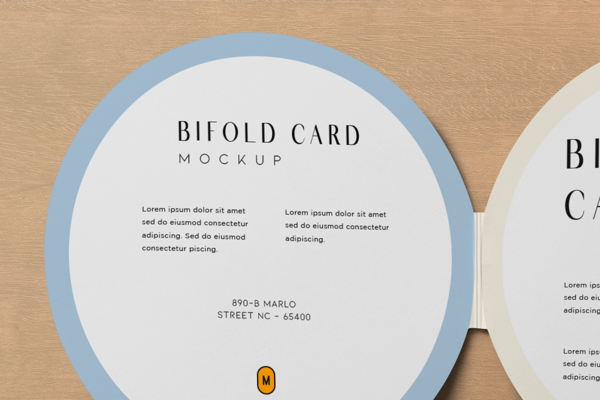 bi-fold card mock-up