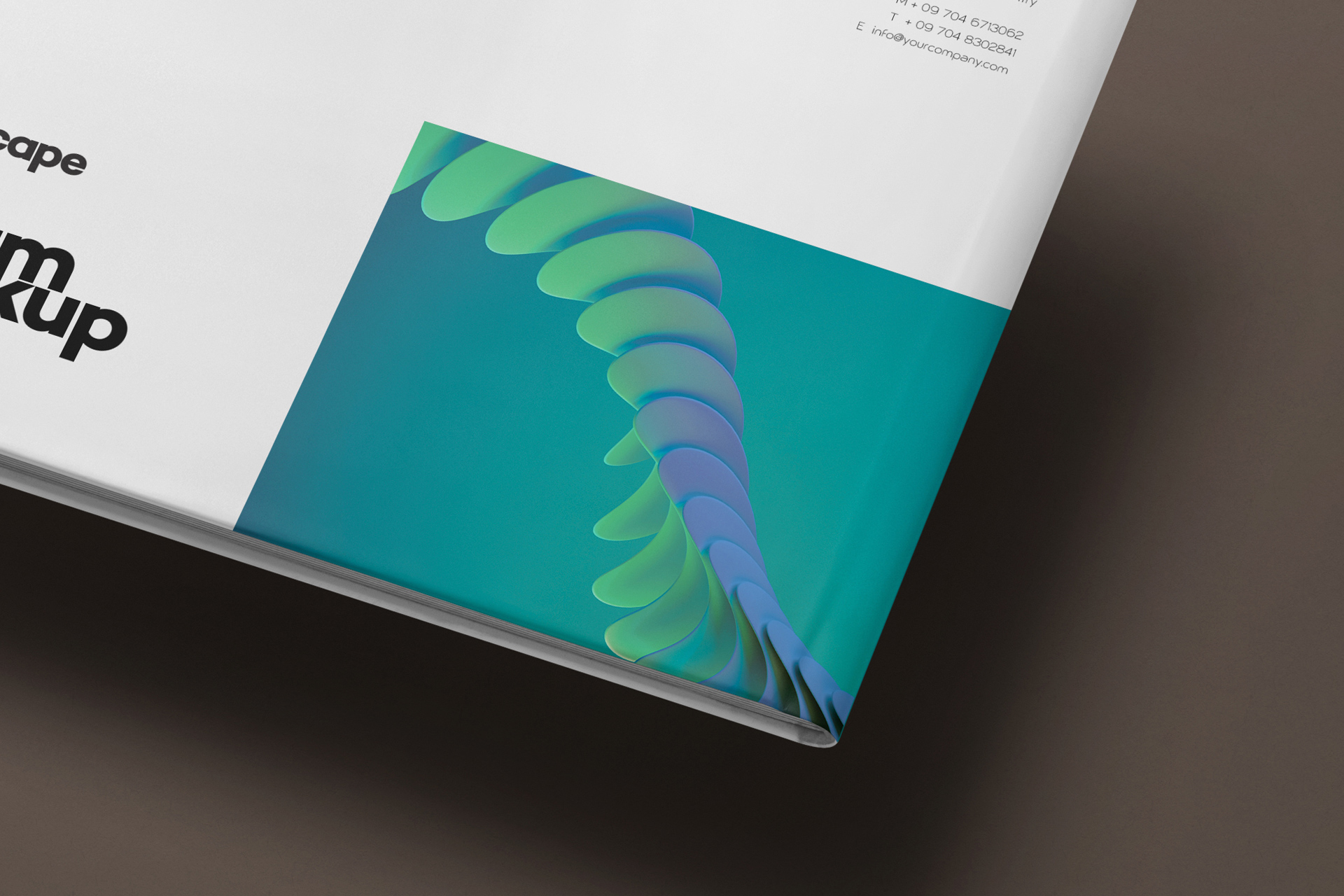 creative portfolio album mock-up