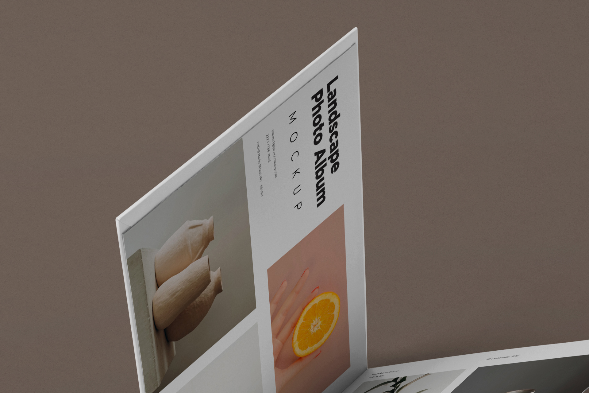 creative portfolio album mock-up