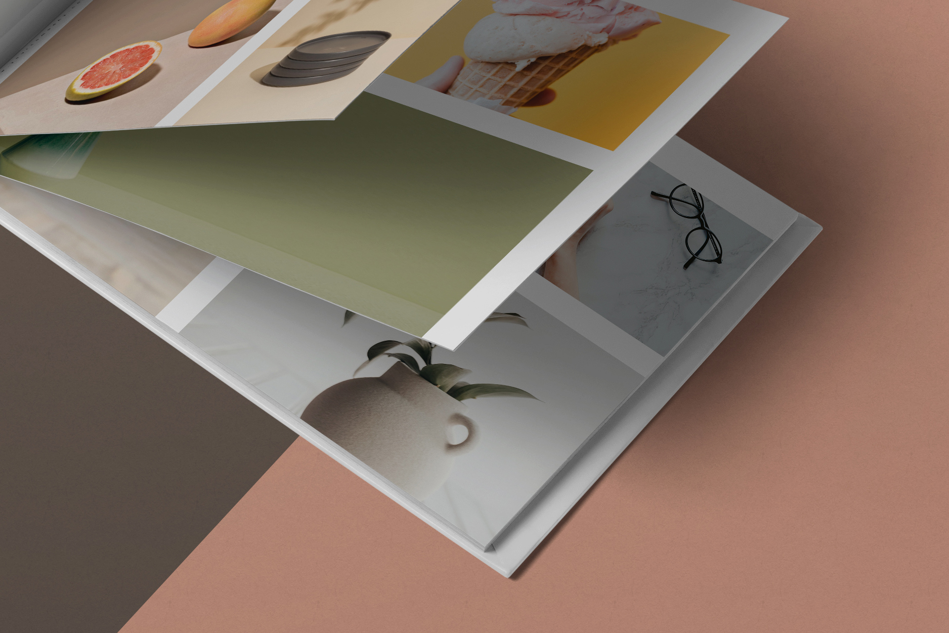 creative portfolio album mock-up