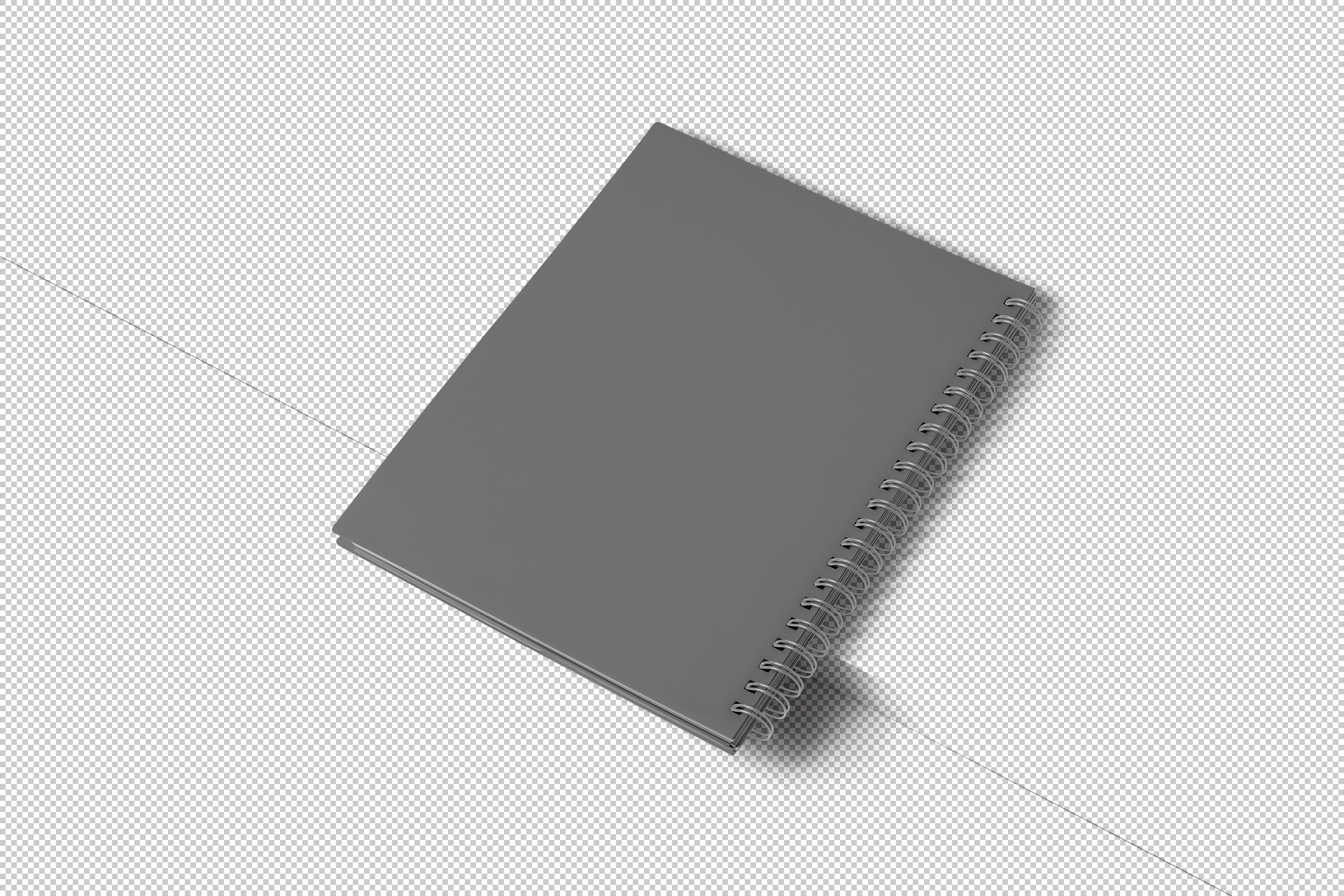 A4 spiral journal PSD
