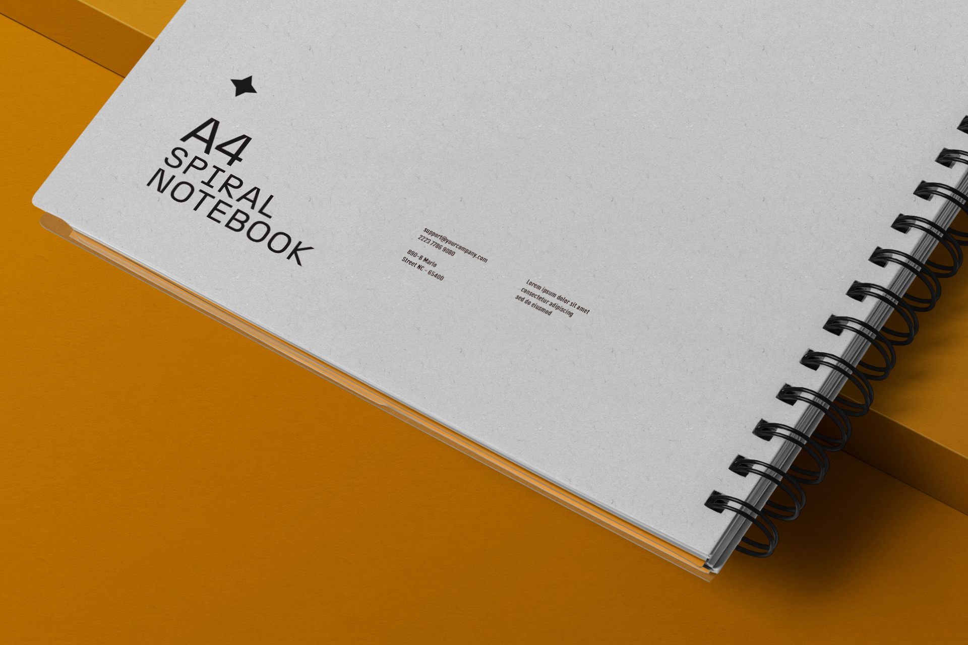 A4 spiral journal PSD