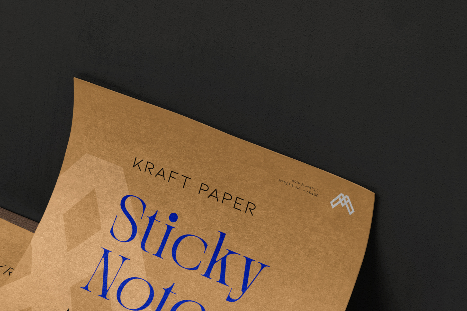 adhesive notes mockup