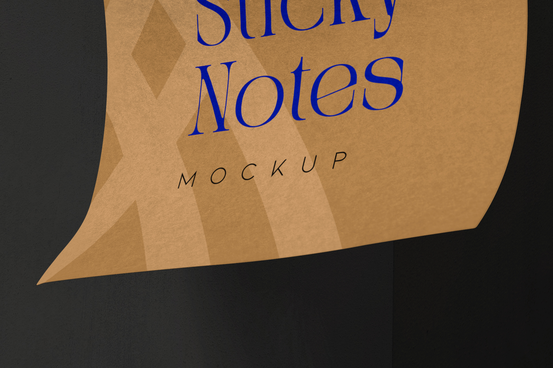 adhesive notes mockup