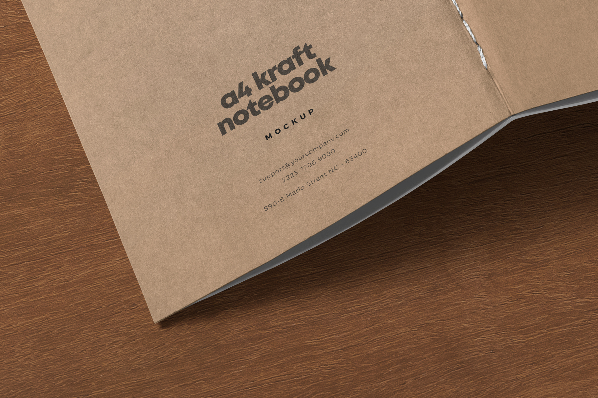 A4 notebook mockup
