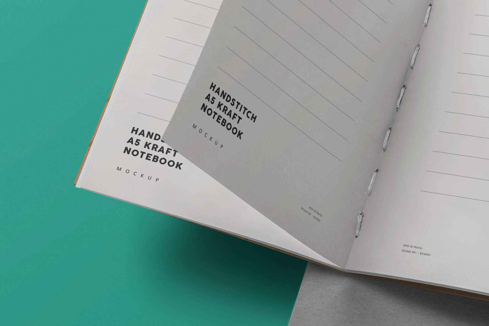 A5 notebook mockup