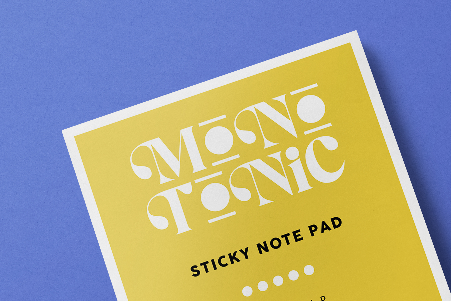 adhesive notes mockup