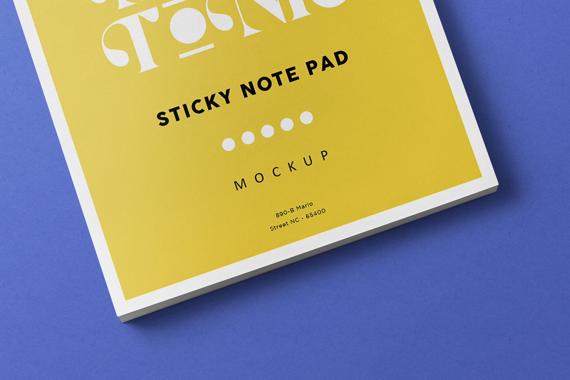 adhesive notes mockup