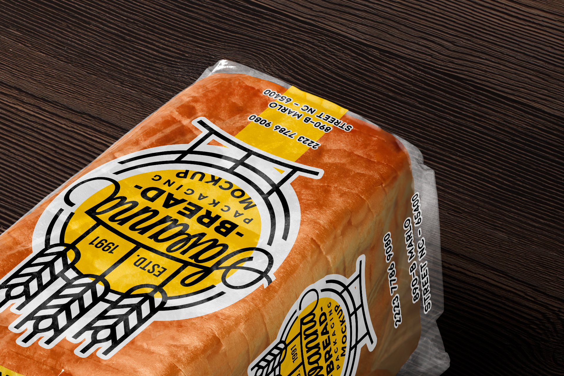 bakery branding mockup