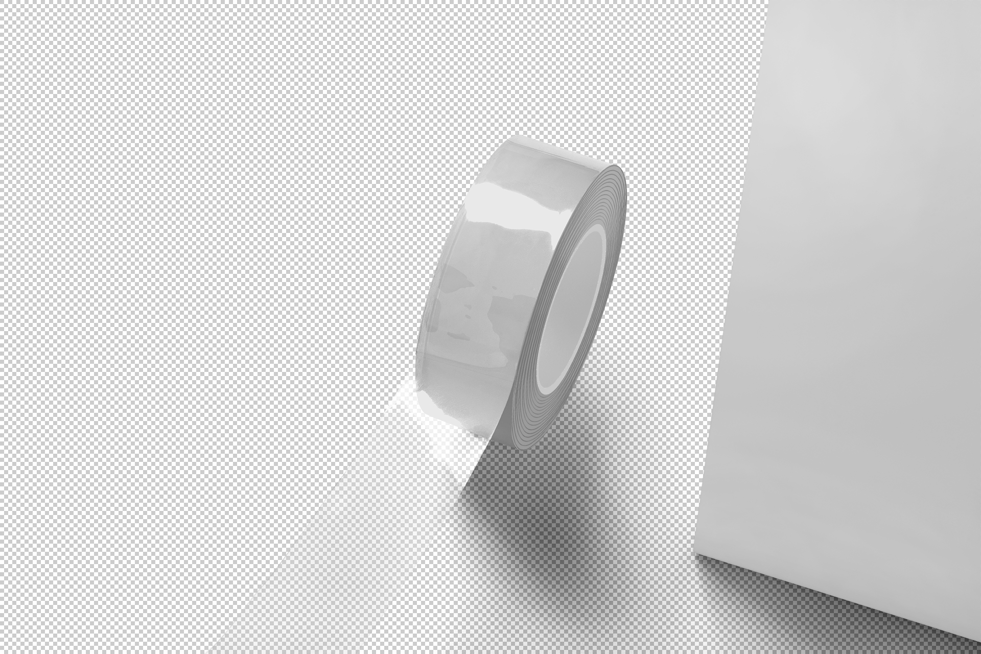 adhesive label mockup