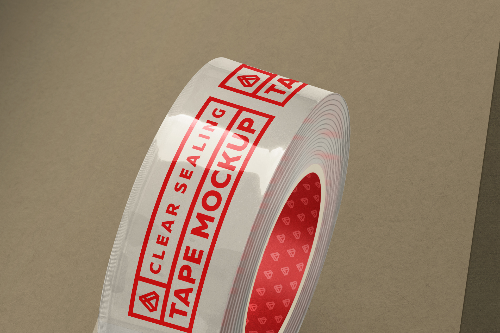 adhesive label mockup